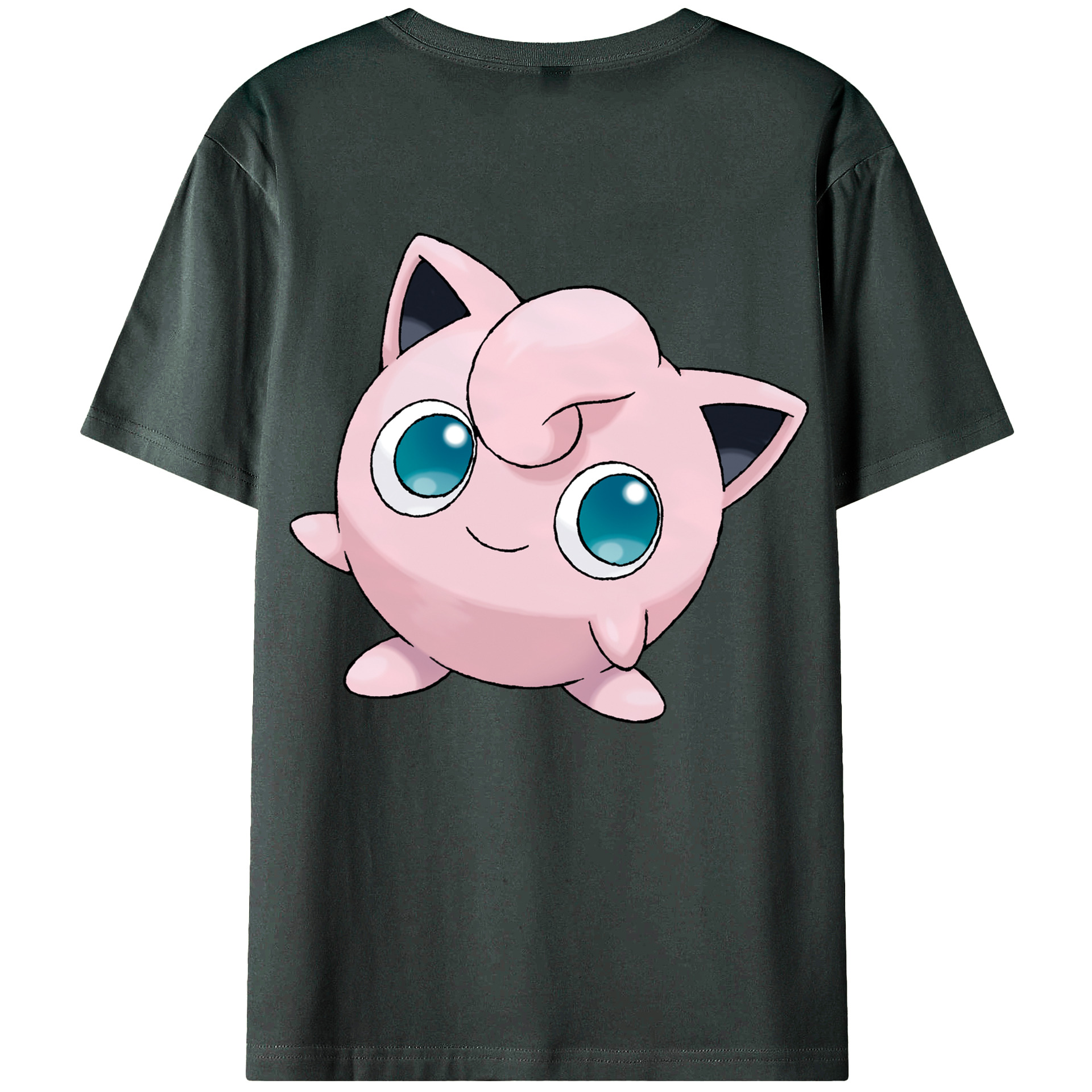 （画像用） ポケットモンスター Pokémon 綿100％ メンズ半袖Tシャツ（バックプリント） 通気性